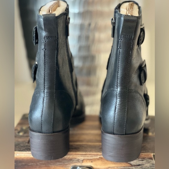 Lucky Brand Katriny Moto Booties in Black - Picture 8 of 11